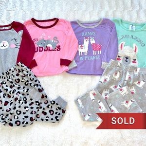 Set of 2 Three-Piece Fleece Pj Sets Size 2T